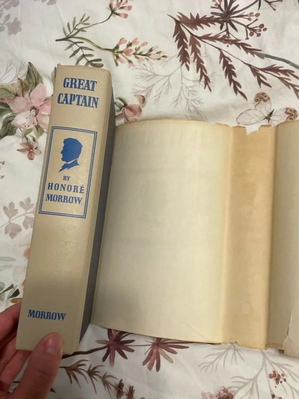 Great Captain Hardcover Vintage Abraham Lincoln Book Trilogy Honore Morrow